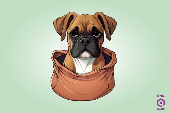 Boxer Dog Inside Pocket 3