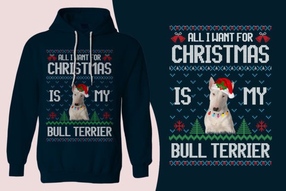 Bull Terrier Dog Ugly Christmas Sweater