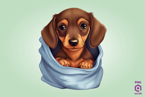 Dachshund Dog Inside Pocket 1