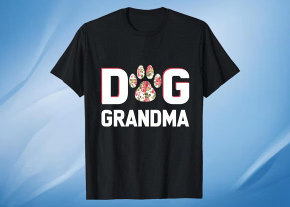 Dog Grandma T Shirt Design