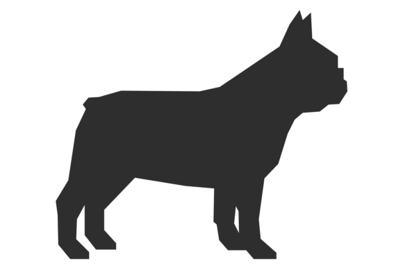French Bulldog Black Silhouette