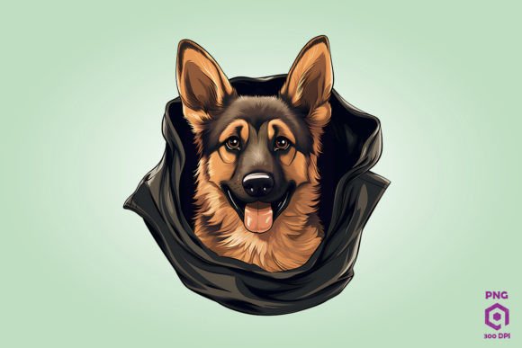 German Shepherd Dog Inside Pocket 1