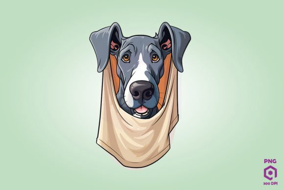Great Dane Dog Inside Pocket