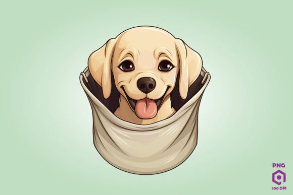 Labrador Retriever Dog Inside Pocket 3