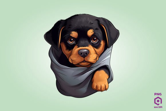 Rottweiler Dog Inside Pocket